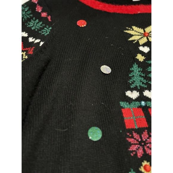Christmas Sweater Plus Size 1x Tree Holiday Ugly Sweater Party Festive Christmas - Picture 5 of 9